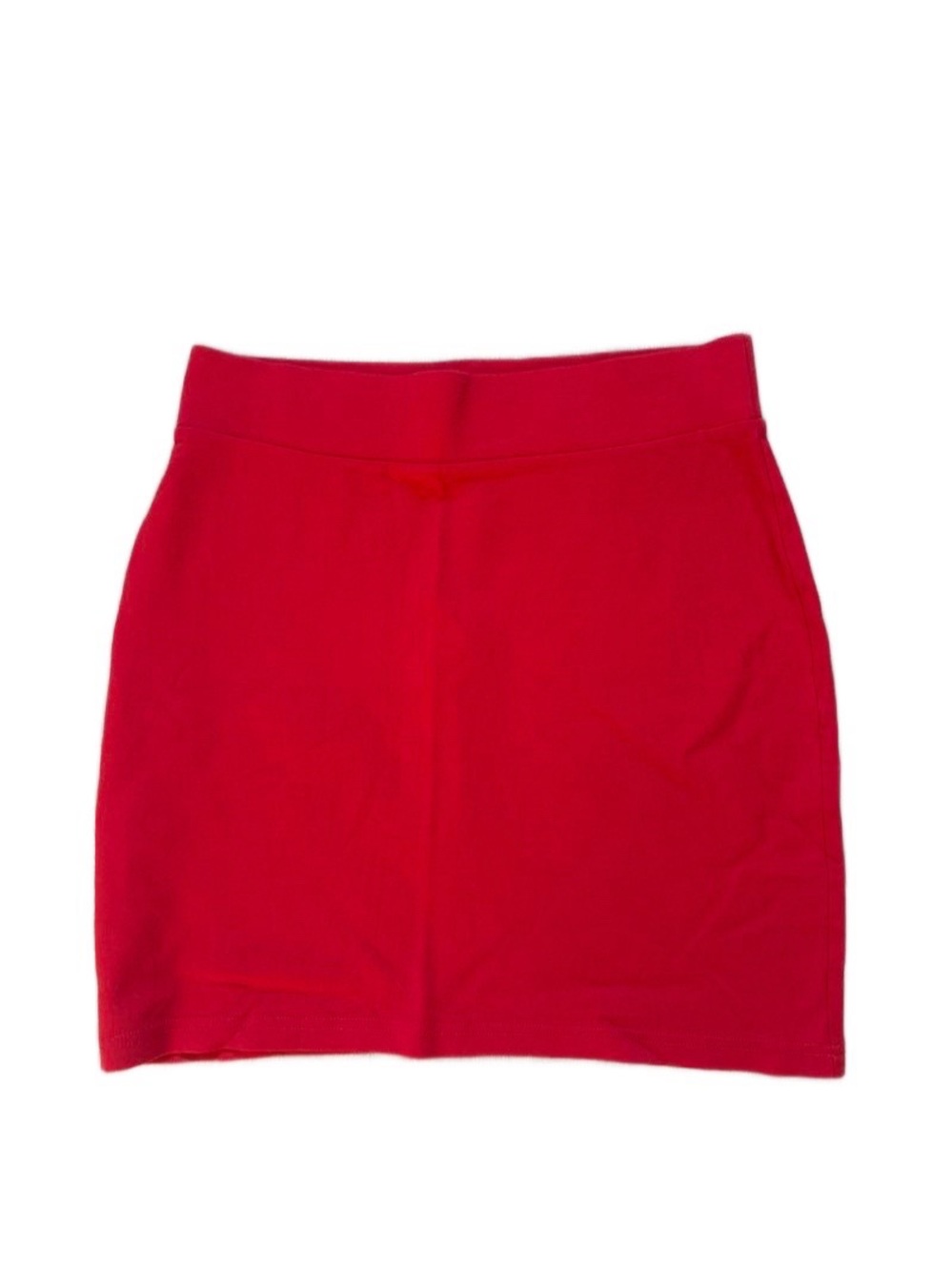 Red Women's Stretch Mini Skirt